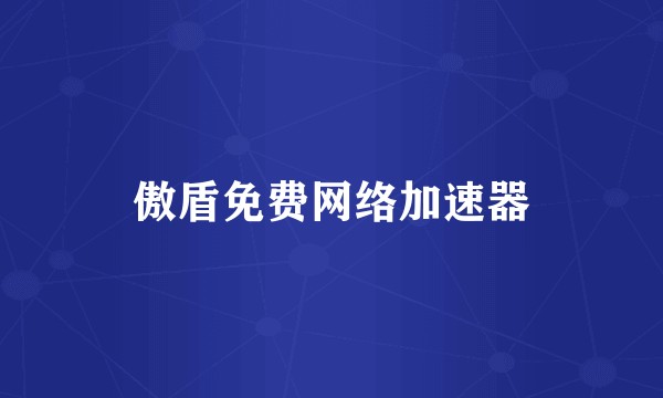 傲盾免费网络加速器