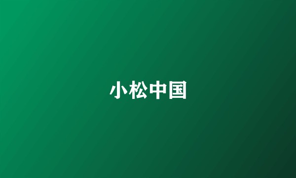 小松中国