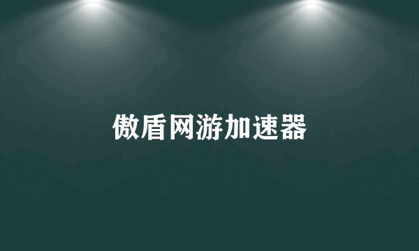 傲盾网游加速器