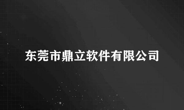 东莞市鼎立软件有限公司