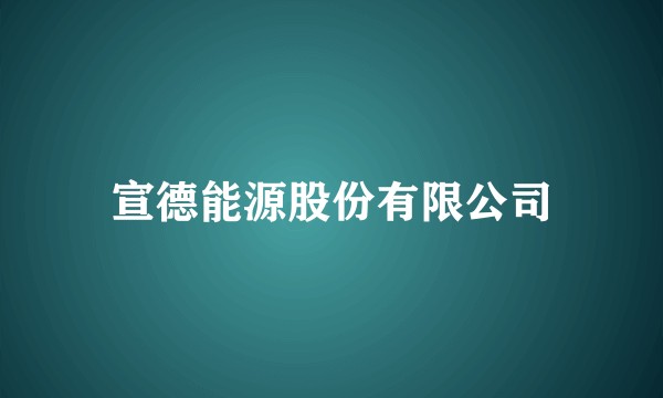 宣德能源股份有限公司