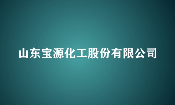 山东宝源化工股份有限公司