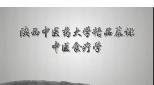 中医食疗学（陕西中医药大学建设的慕课）