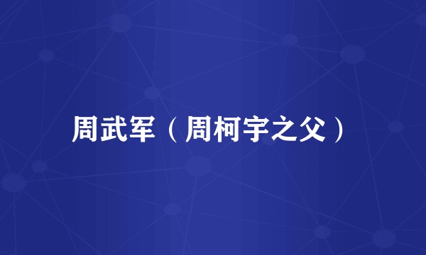周武军（周柯宇之父）