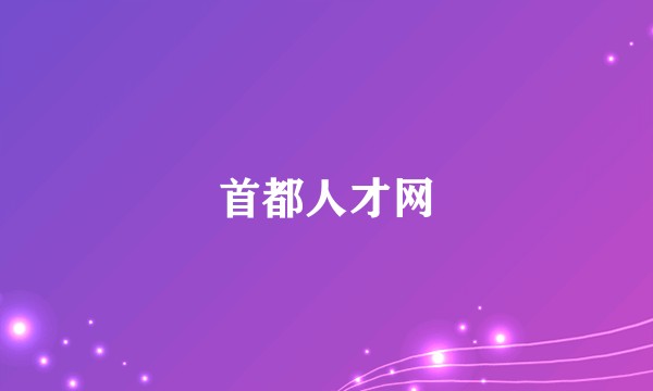 首都人才网