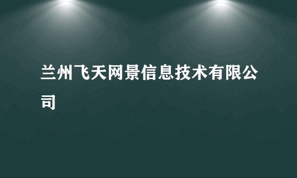 兰州飞天网景信息技术有限公司