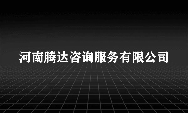 河南腾达咨询服务有限公司