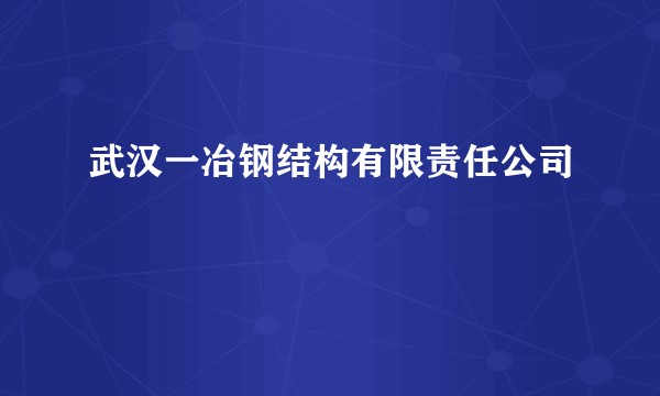 武汉一冶钢结构有限责任公司