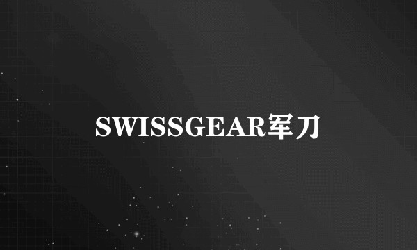 SWISSGEAR军刀