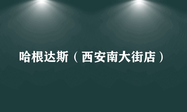 哈根达斯（西安南大街店）