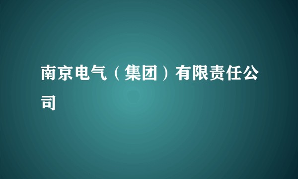 南京电气（集团）有限责任公司