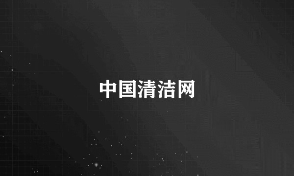 中国清洁网