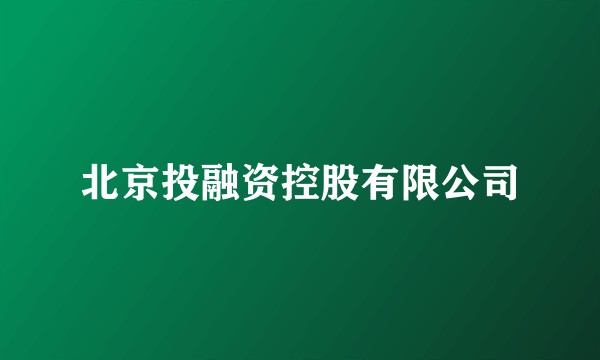 北京投融资控股有限公司