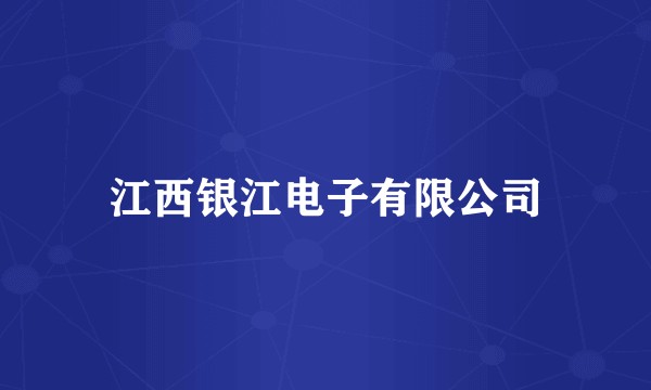 江西银江电子有限公司