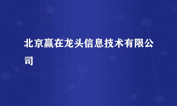 北京赢在龙头信息技术有限公司