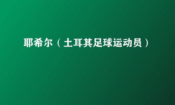 耶希尔（土耳其足球运动员）