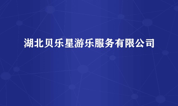 湖北贝乐星游乐服务有限公司