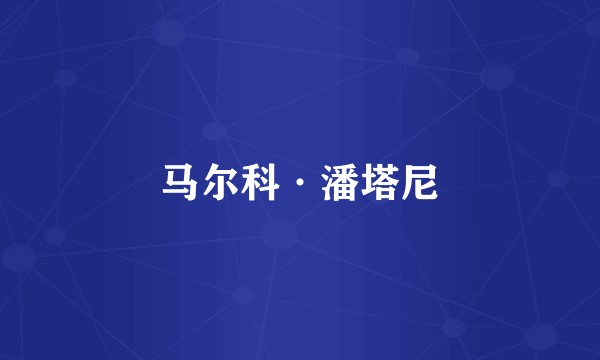 马尔科·潘塔尼