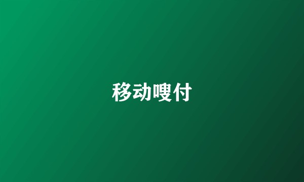 移动嗖付