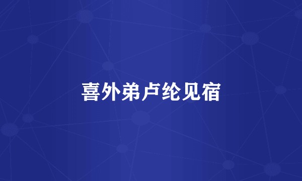 喜外弟卢纶见宿
