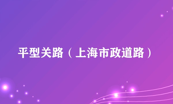 平型关路（上海市政道路）