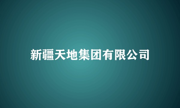 新疆天地集团有限公司