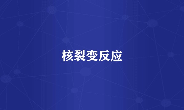 核裂变反应
