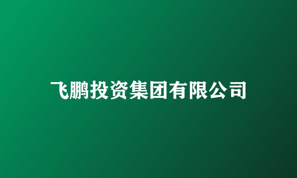 飞鹏投资集团有限公司