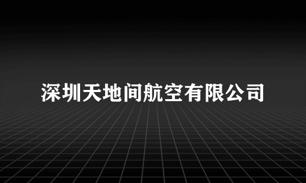 深圳天地间航空有限公司