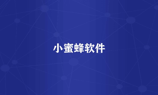 小蜜蜂软件