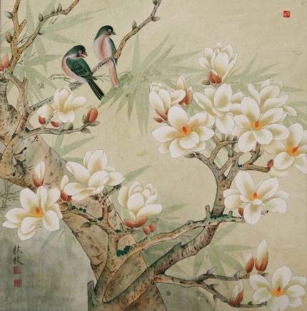 工笔白描