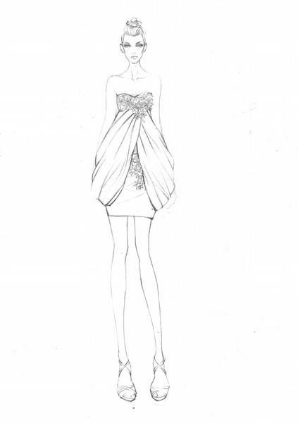 服装效果图（穿着服装效果的图）