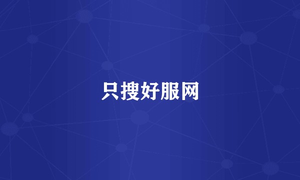 只搜好服网