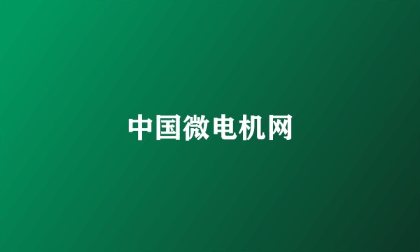 中国微电机网