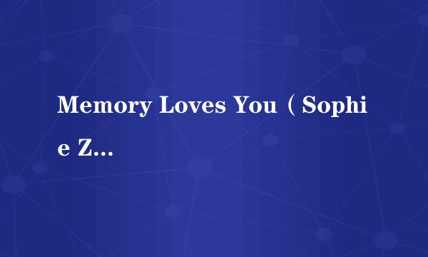 Memory Loves You（Sophie Zelmani演唱的歌曲）
