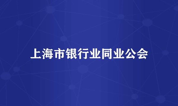 上海市银行业同业公会