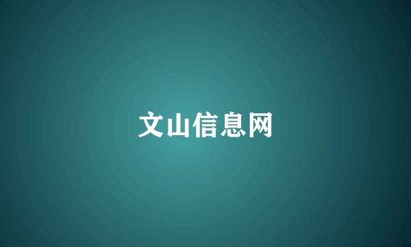 文山信息网