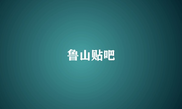 鲁山贴吧