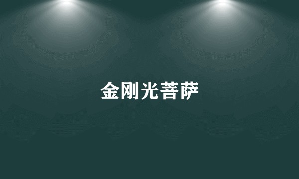 金刚光菩萨