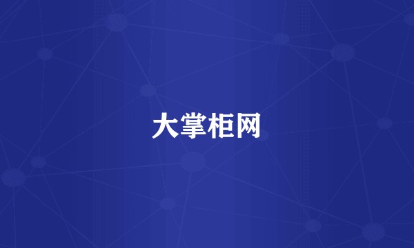 大掌柜网