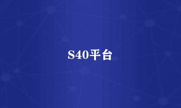 S40平台