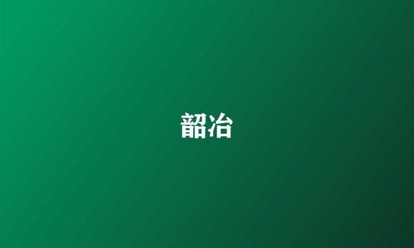 韶冶