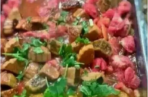 西红柿炒豆沙月饼