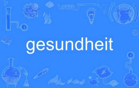gesundheit（德语单词）