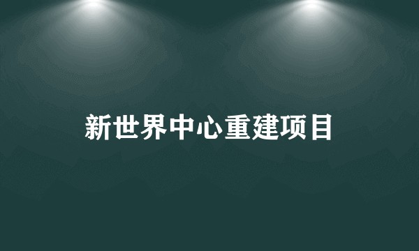 新世界中心重建项目