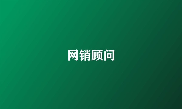 网销顾问