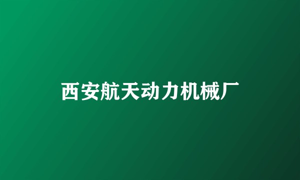 西安航天动力机械厂