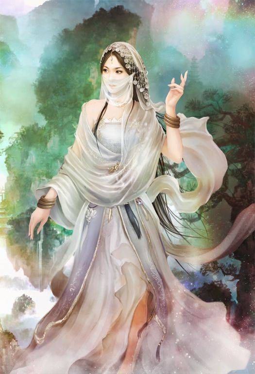 手绘美女