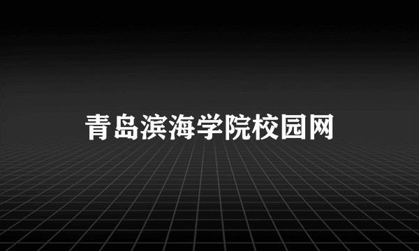 青岛滨海学院校园网
