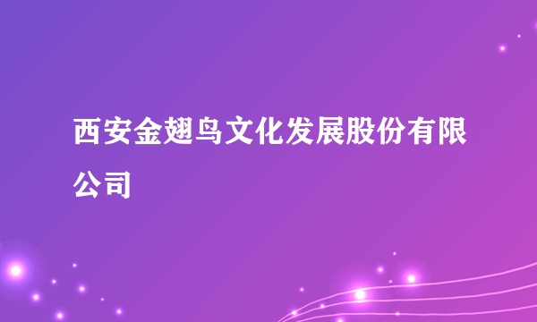 西安金翅鸟文化发展股份有限公司